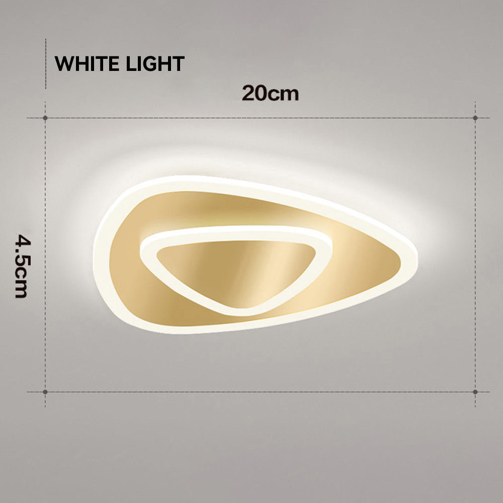 Elegant Medal LED Ceiling Light for Bedroom - Simple Design, Modern Illumination, Energy Efficient Lighting Solution