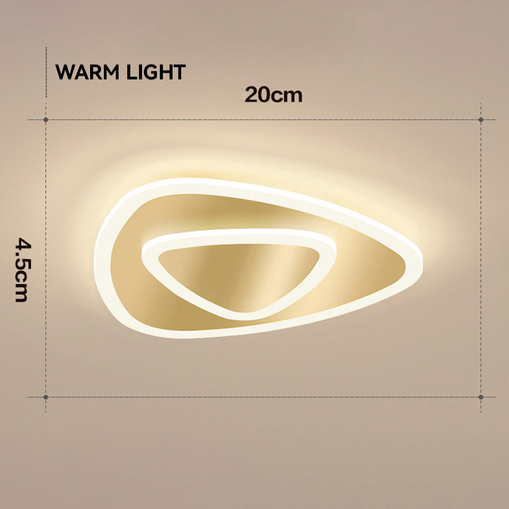 Elegant Medal LED Ceiling Light for Bedroom - Simple Design, Modern Illumination, Energy Efficient Lighting Solution