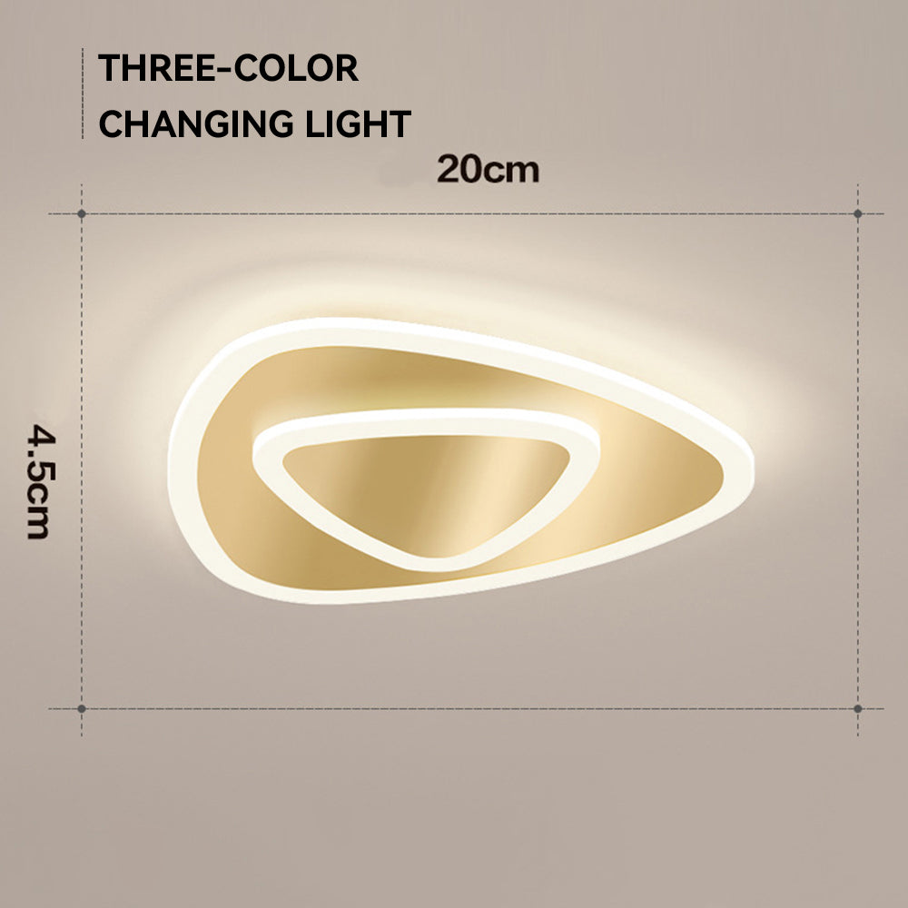 Elegant Medal LED Ceiling Light for Bedroom - Simple Design, Modern Illumination, Energy Efficient Lighting Solution