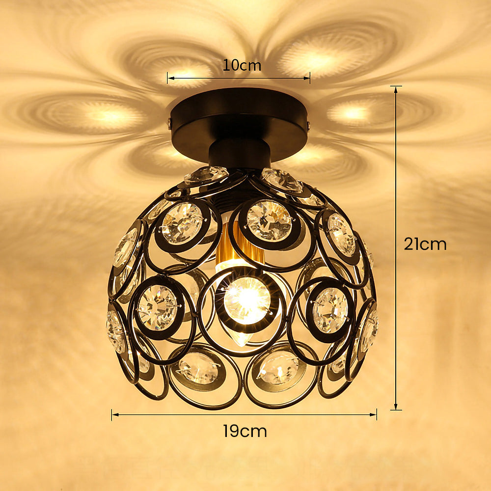 Elegant Art Gold Creative Glass Ceiling Light for Hallway - Stylish Illumination for Your Home Décor