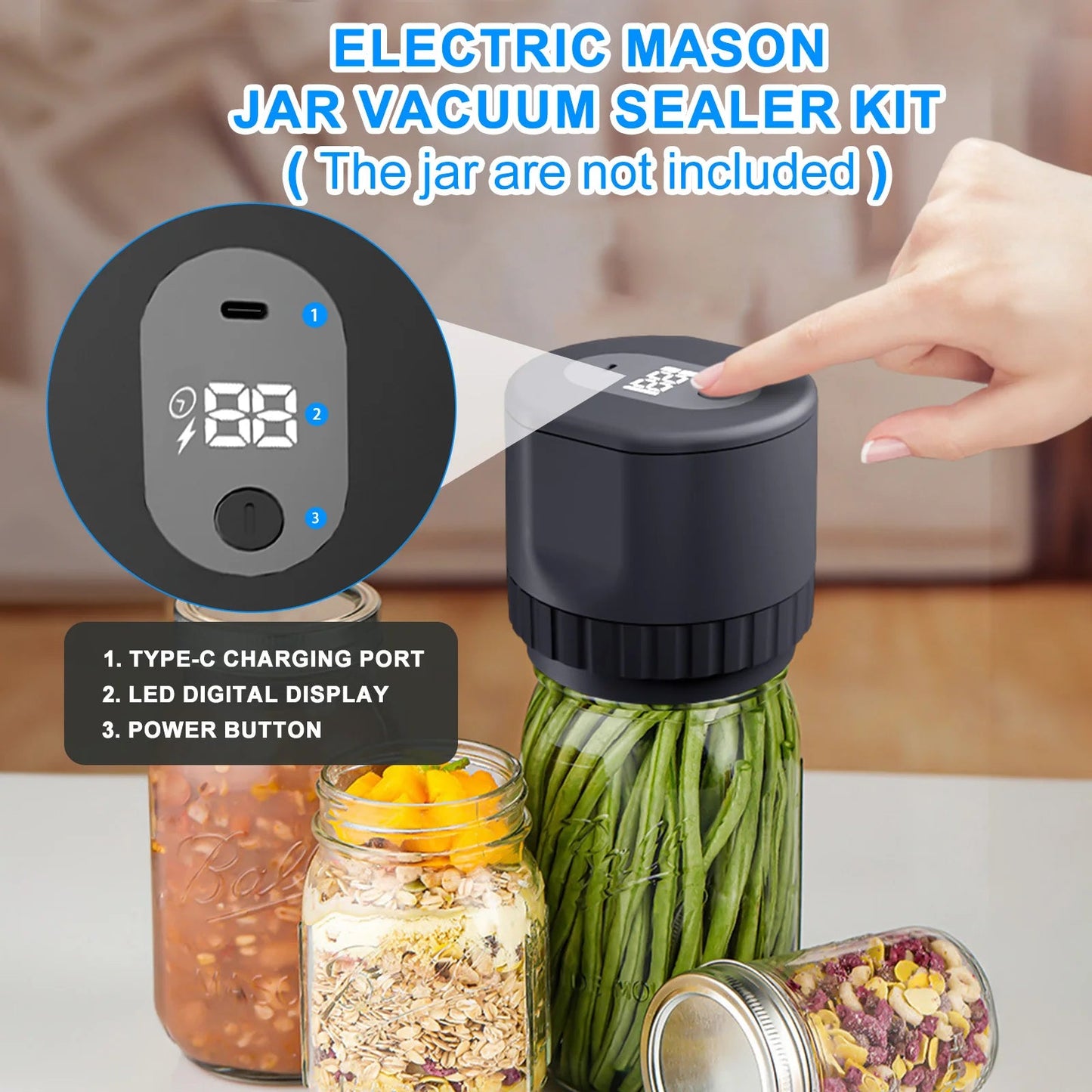 JarLock – Electric Vacuum Sealer