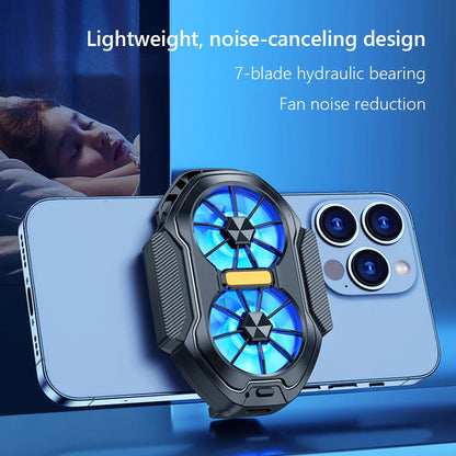 FrostClip – Dual Fan Gaming Phone Cooler