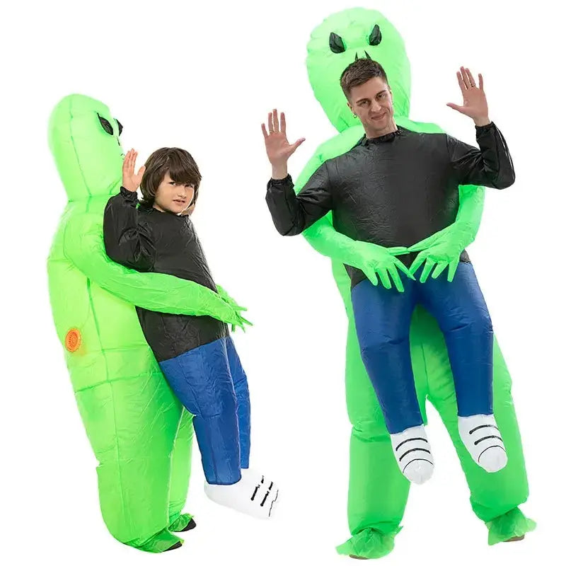 Disfraz inflable divertido de Halloween para hombre | Traje de extraterrestre que me lleva