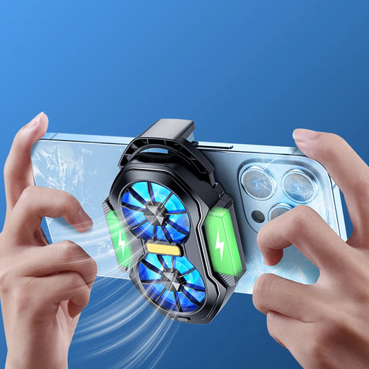FrostClip – Dual Fan Gaming Phone Cooler