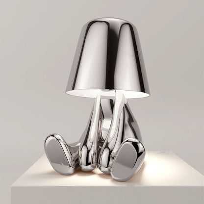 Moderne goldene Metall-LED-Tischlampe