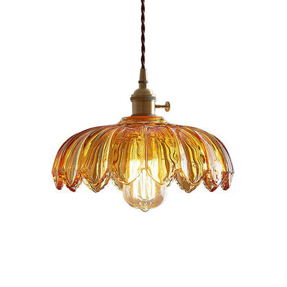 Pendant Light Vintage Glass Hanging Lamp