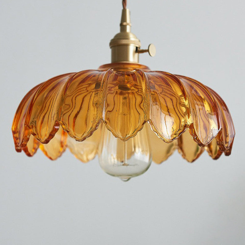 Pendant Light Vintage Glass Hanging Lamp