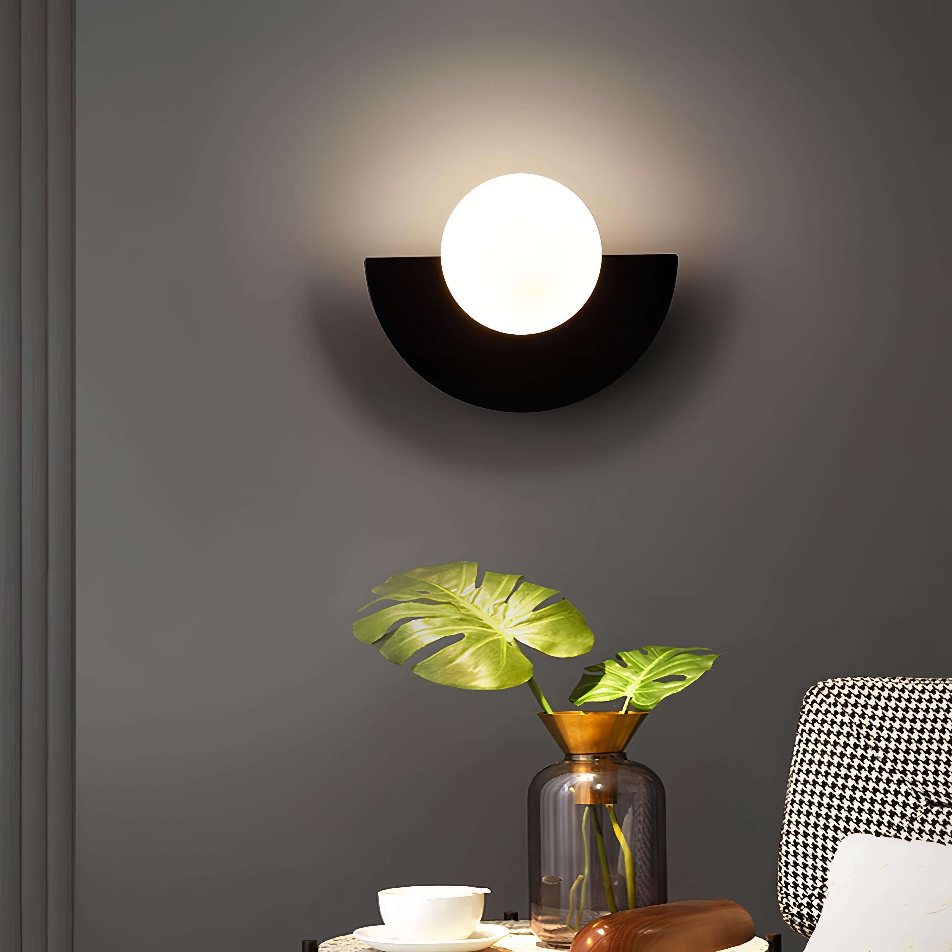 Aplique de pared nórdico LED de metal