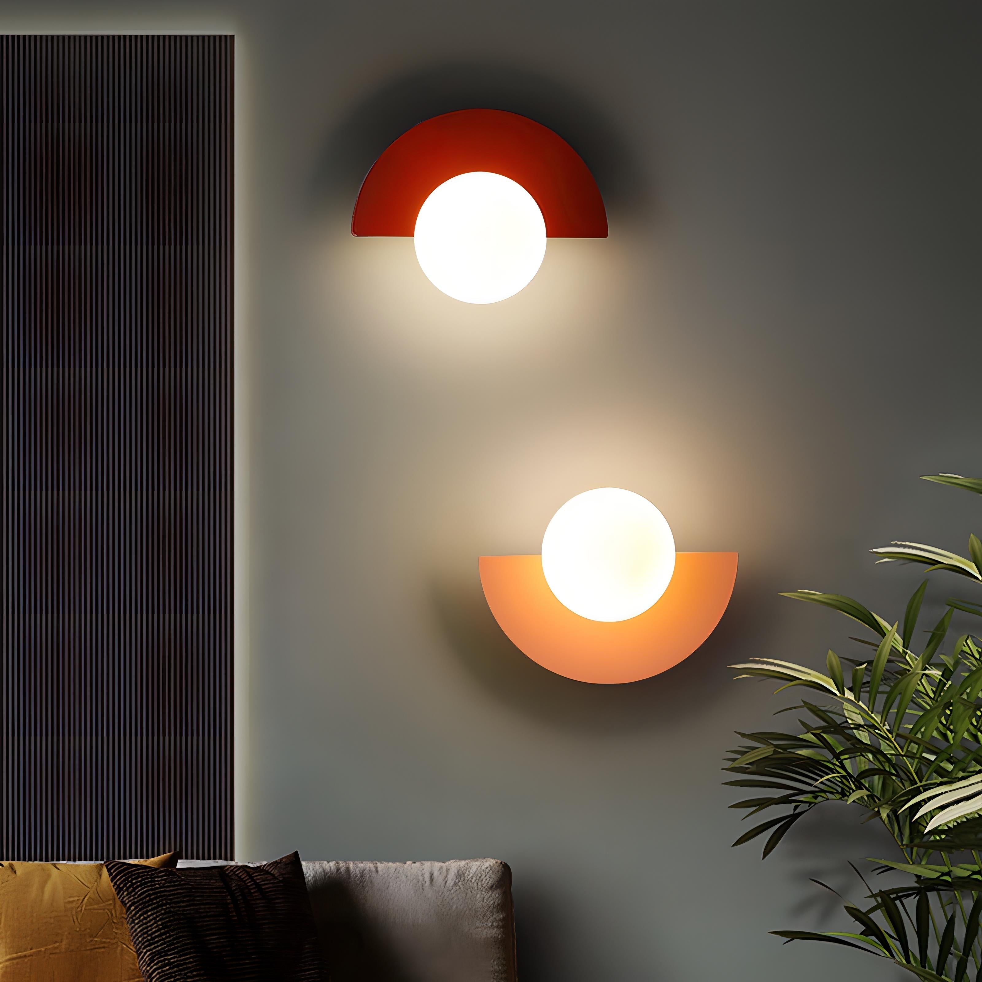 Aplique de pared nórdico LED de metal