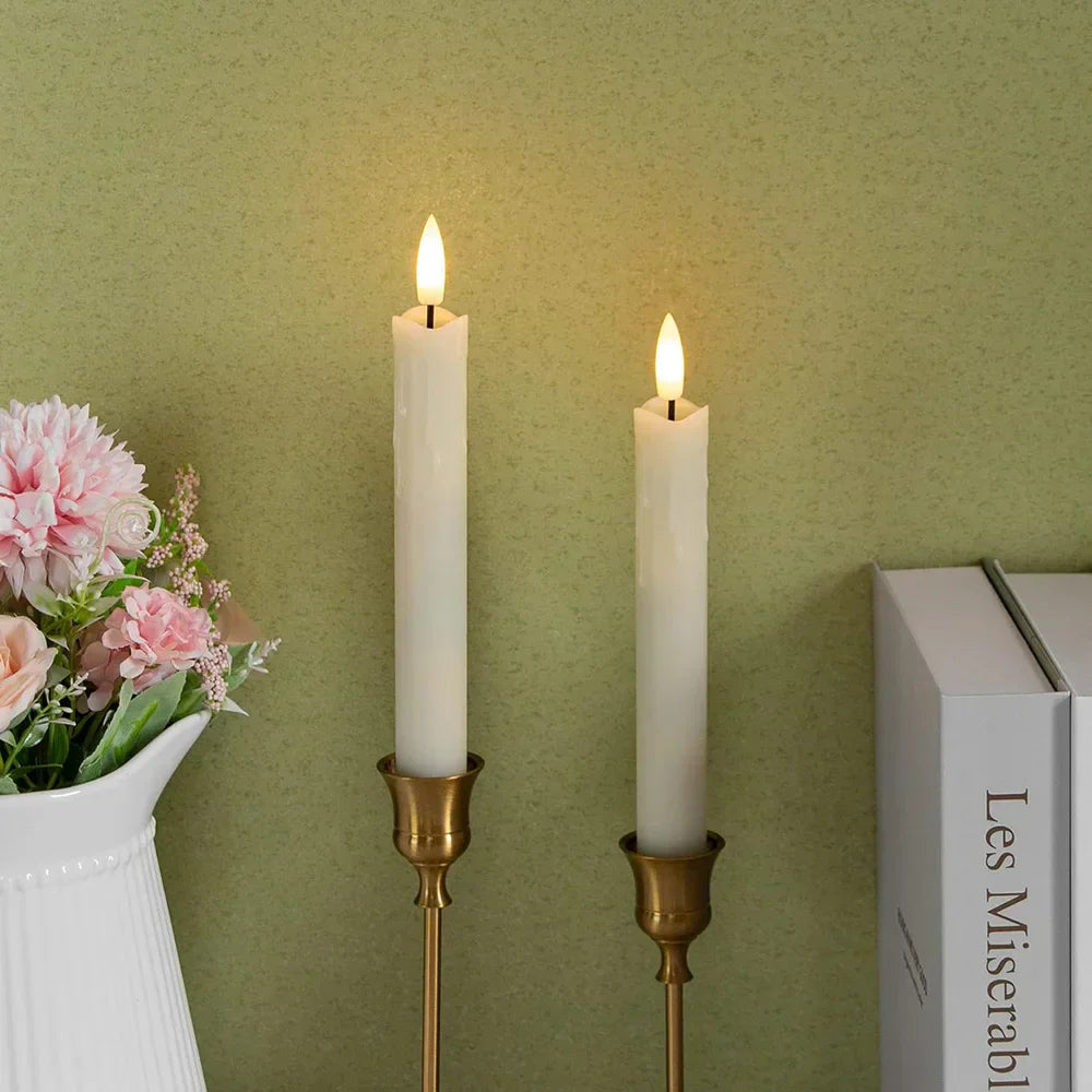 LED Candles with Realistic Flame Effect