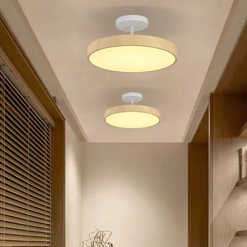 Elegant LED Semi-Flush Ceiling Light Fixture for Modern Home Décor - Energy-Efficient Illumination for Living Spaces