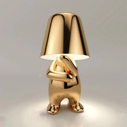 Moderne goldene Metall-LED-Tischlampe