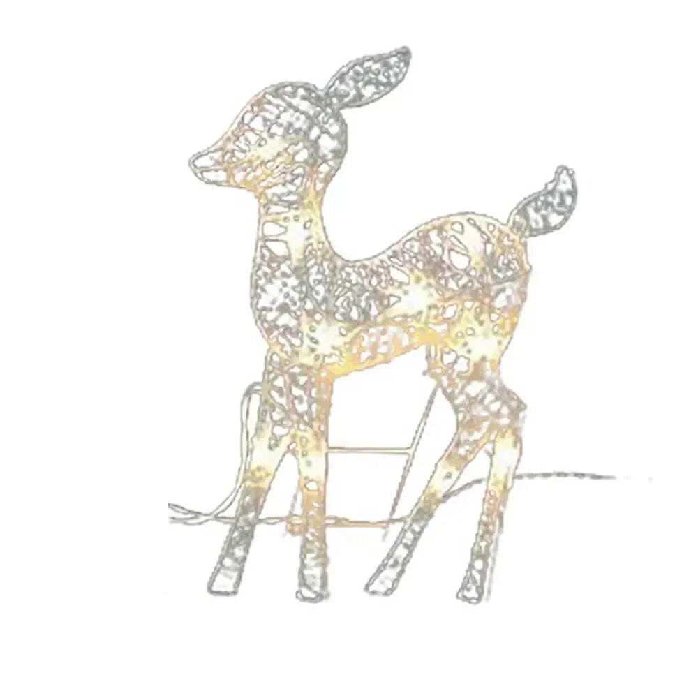 Set de decoración de renos para luces navideñas exteriores