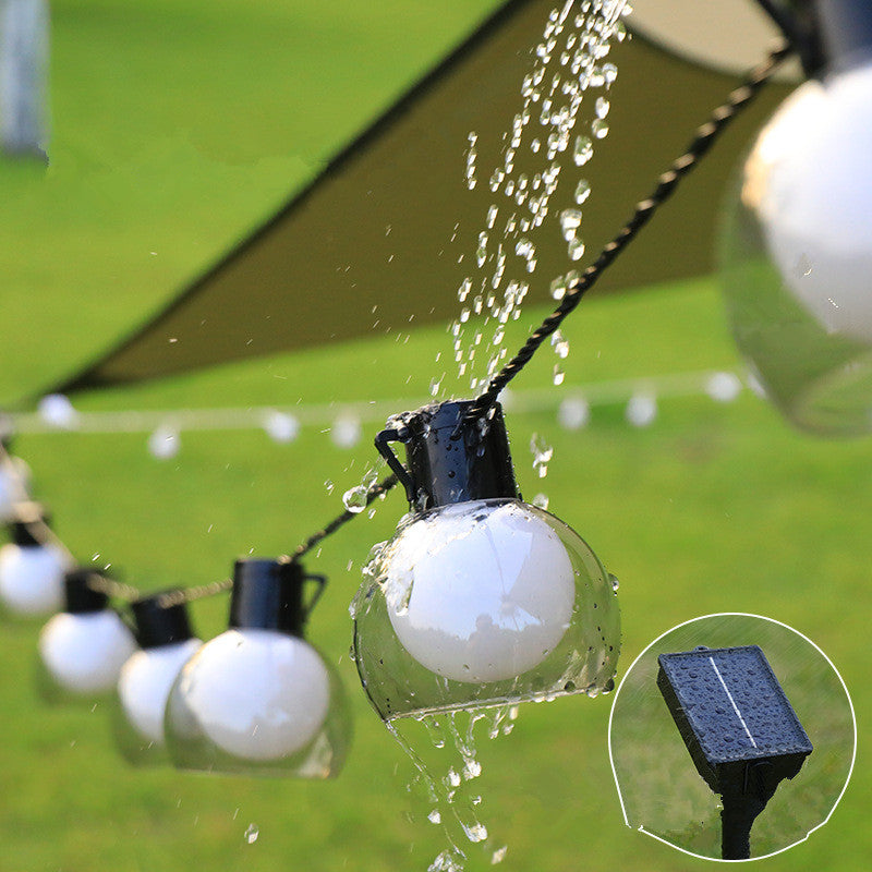 Outdoor Solar Festoon String Lights Warm Glow