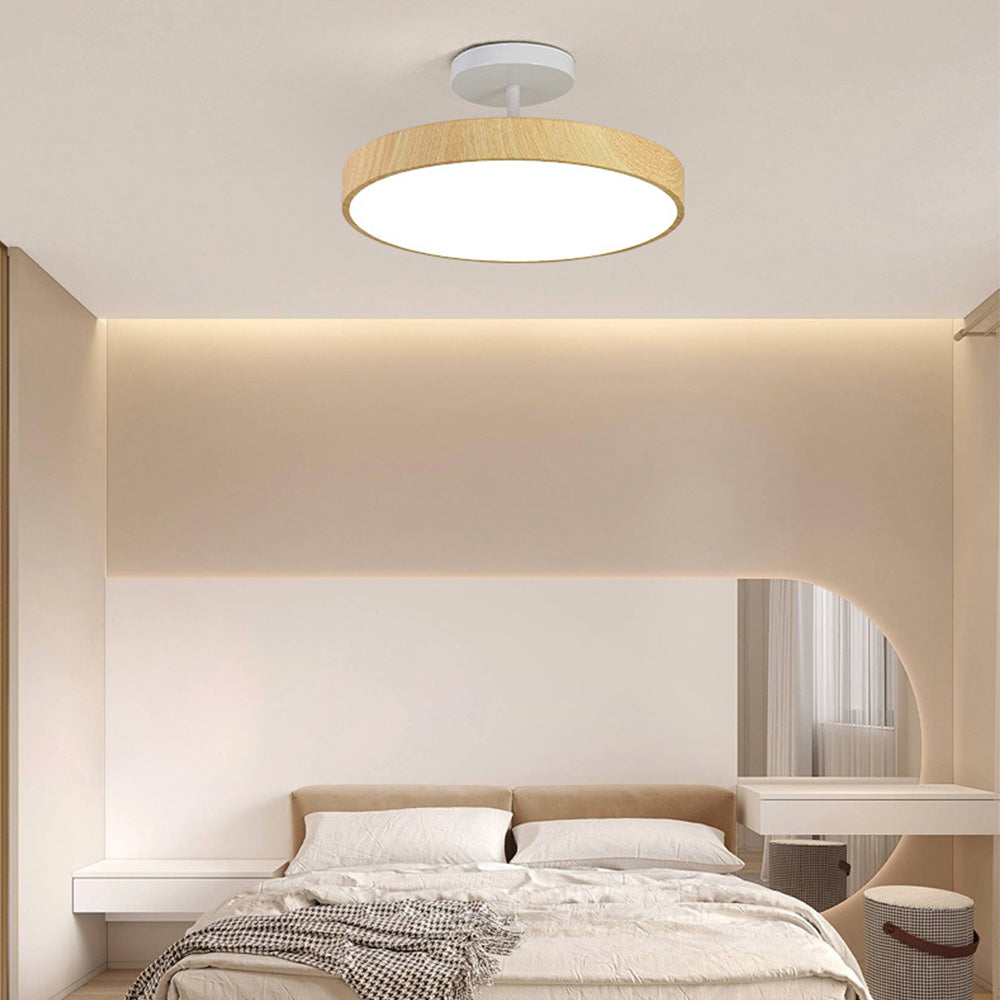 Elegant LED Semi-Flush Ceiling Light Fixture for Modern Home Décor - Energy-Efficient Illumination for Living Spaces