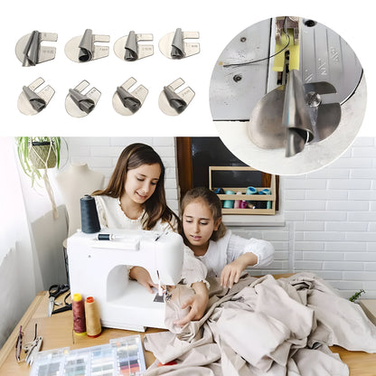 Set di piedini orlatrici in acciaio inossidabile per macchina da cucire