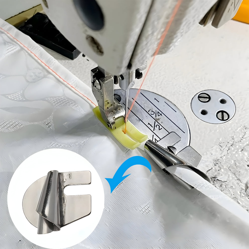 Juego de prensatelas para dobladillos de acero inoxidable para máquina de coser
