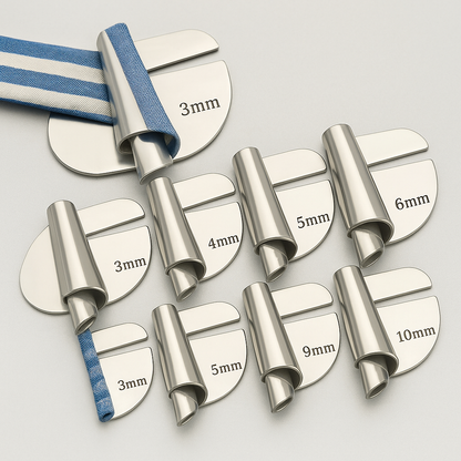 Set di piedini orlatrici in acciaio inossidabile per macchina da cucire