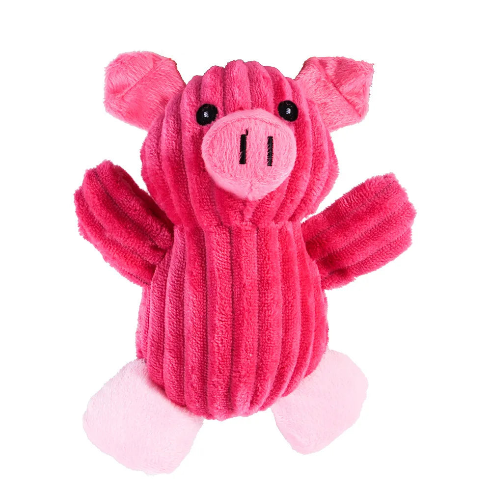 Giocattolo per cane in peluche con squeaky da masticare animale