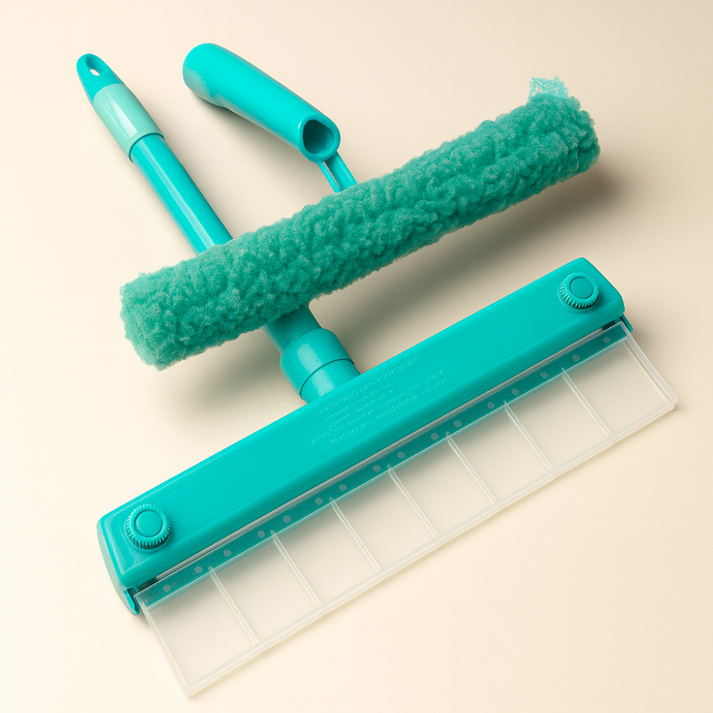 Kit de raclette en silicone pour fenêtre Outil de nettoyage flexible sans traces