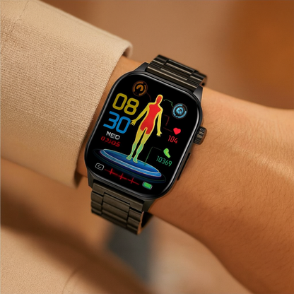 Smartwatch Senioren Gesundheitsmonitor AMOLED SOS GPS Bluetooth Anrufe