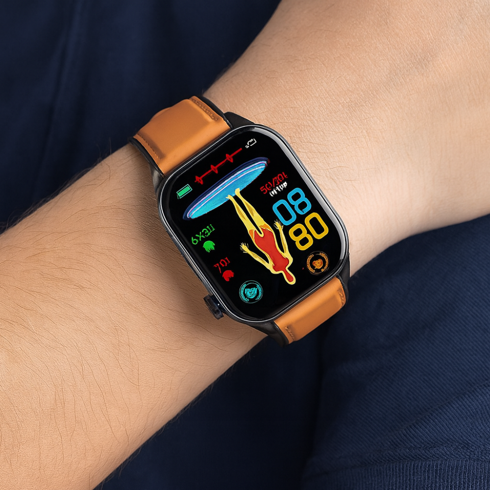 Smartwatch Senioren Gesundheitsmonitor AMOLED SOS GPS Bluetooth Anrufe