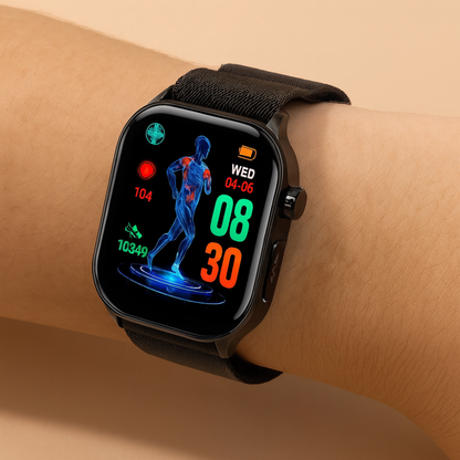 Smartwatch Senioren Gesundheitsmonitor AMOLED SOS GPS Bluetooth Anrufe