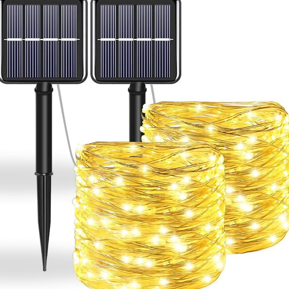 Luci a stringa solari impermeabili da esterno decorazione da giardino a LED