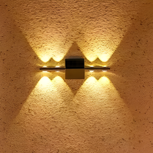Applique murale solaire étanche moderne pour jardin extérieur et clôture