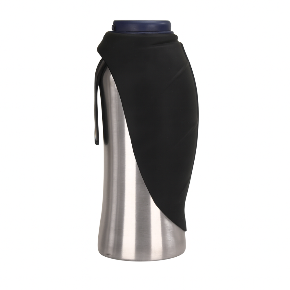 Butelka na wodę dla psa ze stali nierdzewnej, przenośna, szczelna, miska podróżna