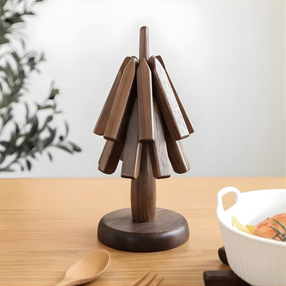 Wooden Table Mat Tree Design Coaster