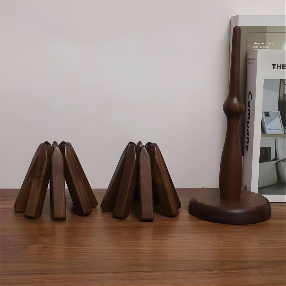 Wooden Table Mat Tree Design Coaster