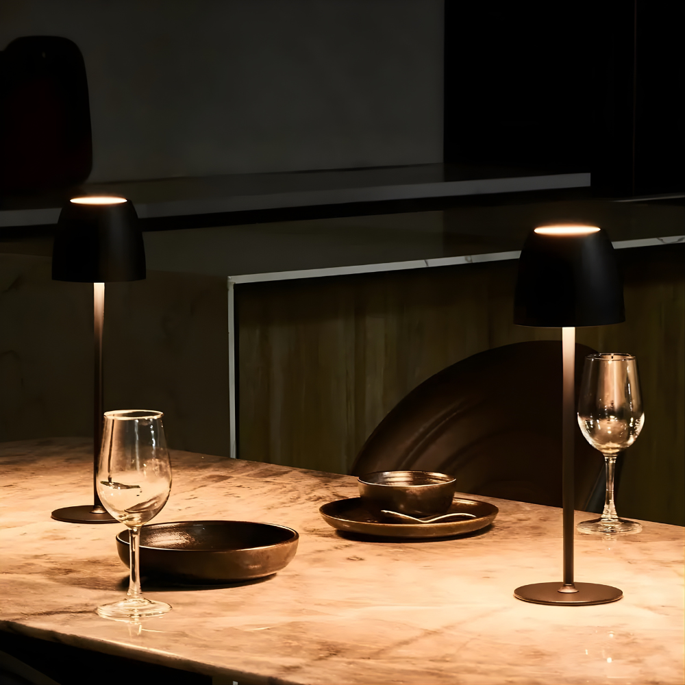 Tischlampe Wasserdicht Kabellos Wiederaufladbar Eisen Batterie Licht