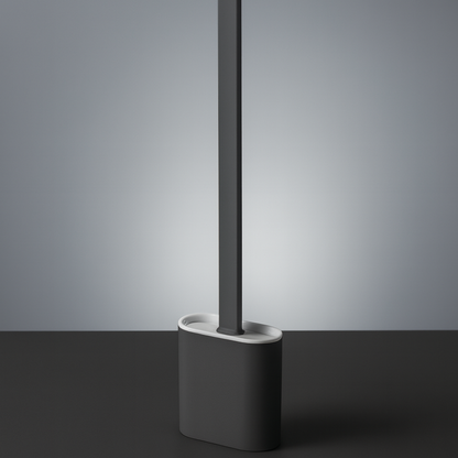 Toilet Brush Silicone Flexible Quick Dry Holder Non Scratch Cleaning Set