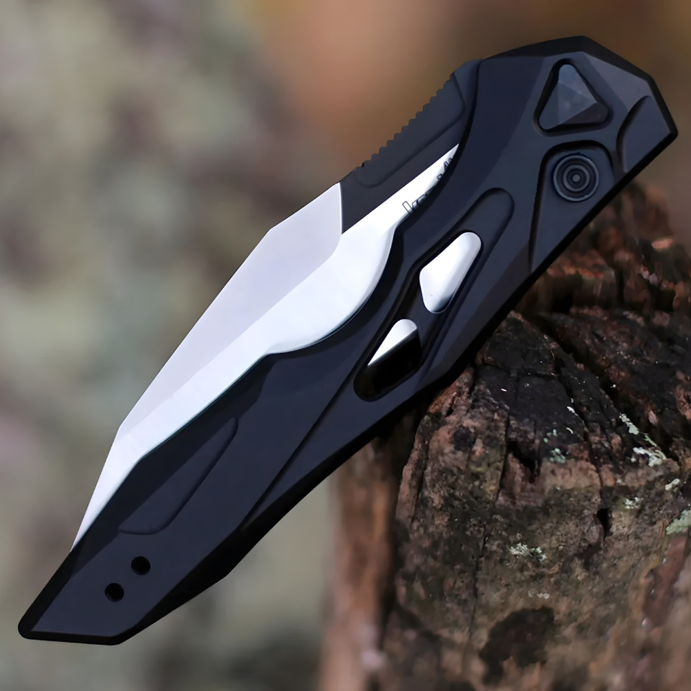 Couteau utilitaire pliant tactique à ressort assisté