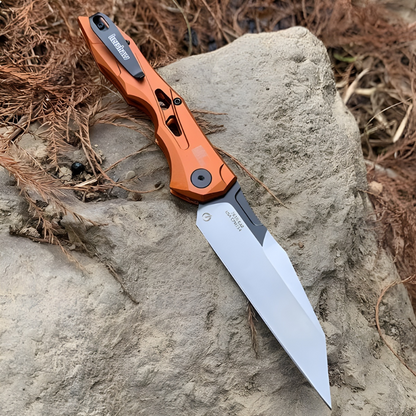 Couteau utilitaire pliant tactique à ressort assisté