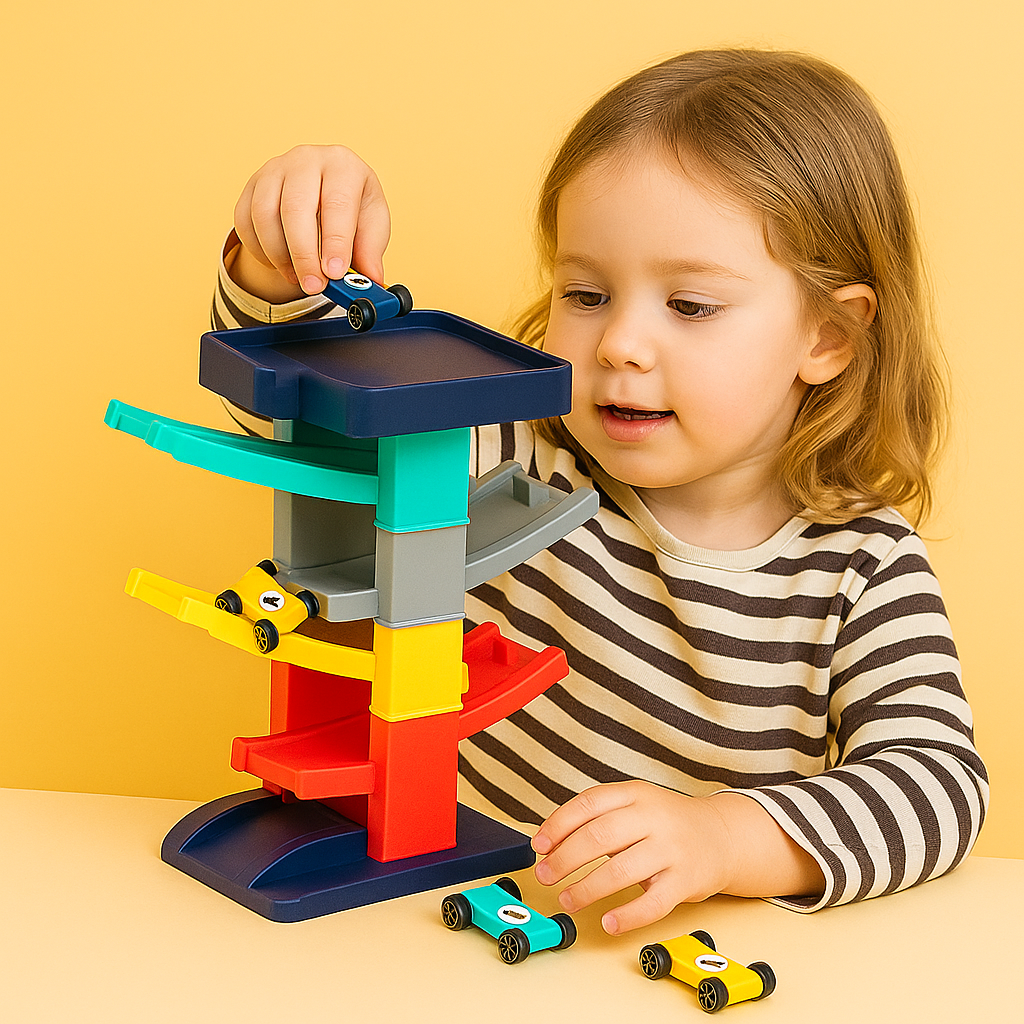 Toy Car Race Track Ramp Educational Gliding Racing Playset Kids