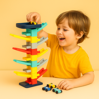 Toy Car Race Track Ramp Educational Gliding Racing Playset Kids