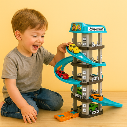 Toy Car Race Track Ramp Educational Gliding Racing Playset Kids