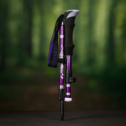 Trekking Poles Lightweight Aluminum Adjustable Foldable Hiking Sticks