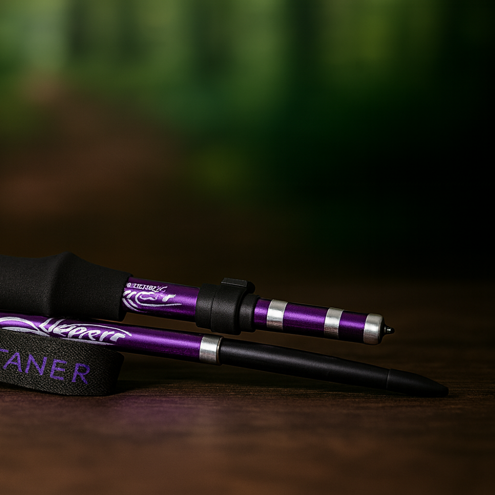 Trekking Poles Lightweight Aluminum Adjustable Foldable Hiking Sticks