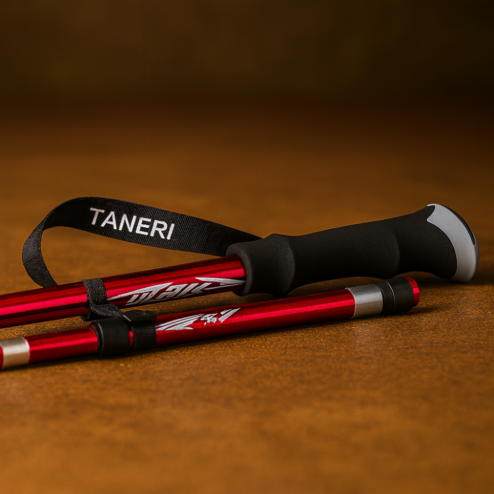 Trekking Poles Lightweight Aluminum Adjustable Foldable Hiking Sticks