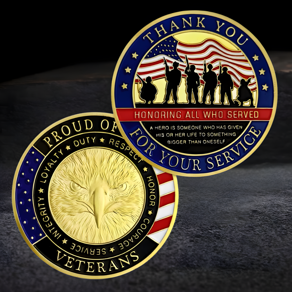 US Military Challenge Coin Veteran Souvenir Collectible Gift