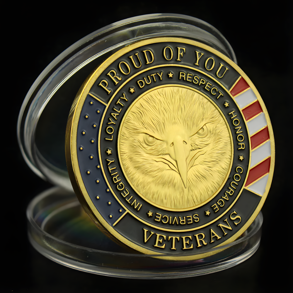 US Military Challenge Coin Veteran Souvenir Collectible Gift