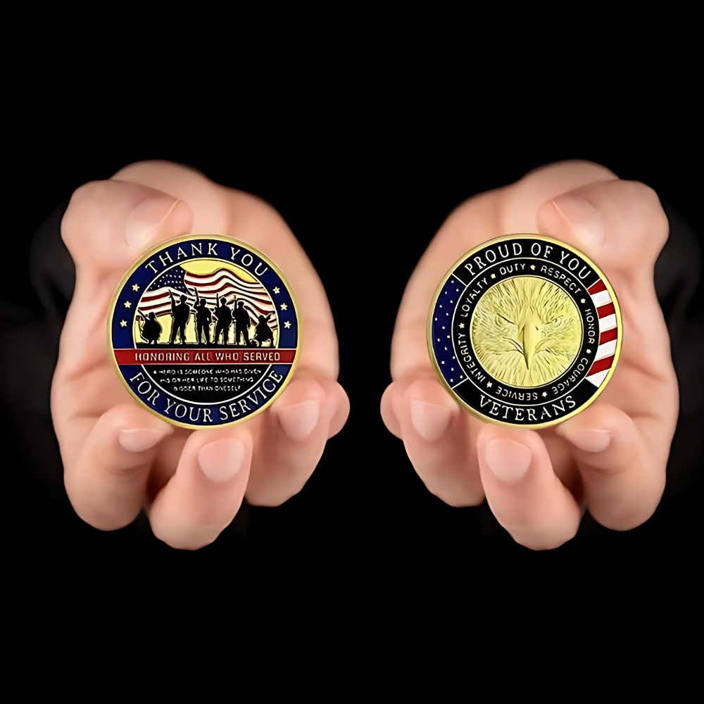 US Military Challenge Coin Veteran Souvenir Collectible Gift