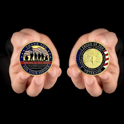 US Military Challenge Coin Veteran Souvenir Collectible Gift