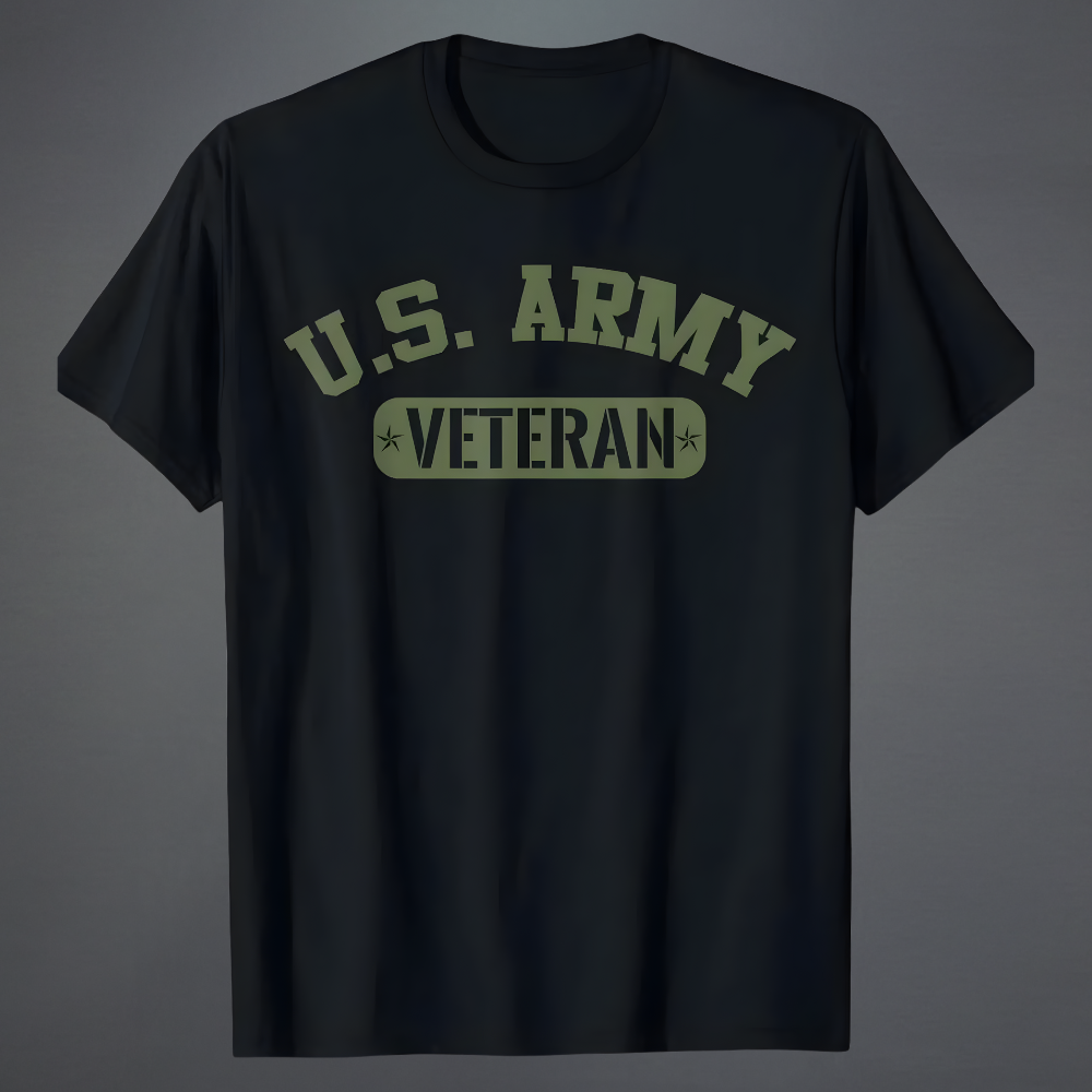 Unisex Graphic Short Sleeve T Shirt Military Casual Veterans Day Top