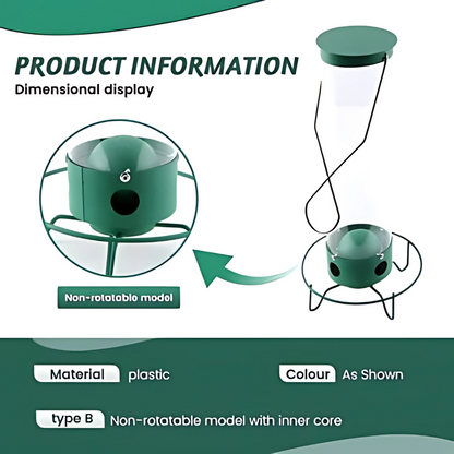 Mangeoire à oiseaux | Mangeoire suspendue anti-écureuils pour graines extérieure