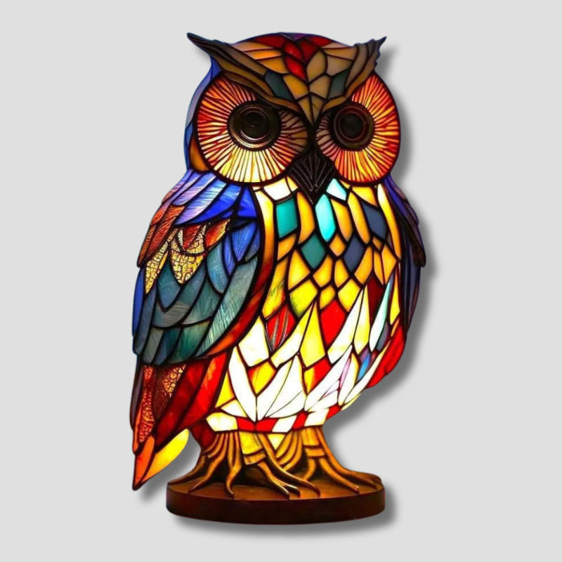 Buntglas Tierlampe Wohnkultur