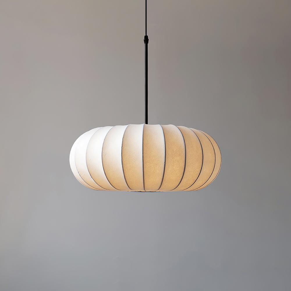 Lampa wisząca tkanina minimalistyczny styl japoński
